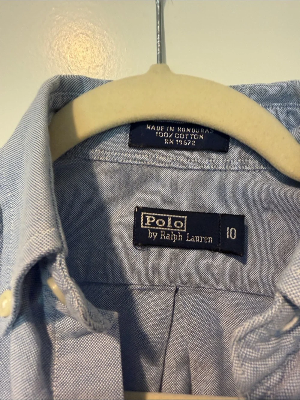 Ralph Lauren Light Blue Button-Down Oxford Shirt